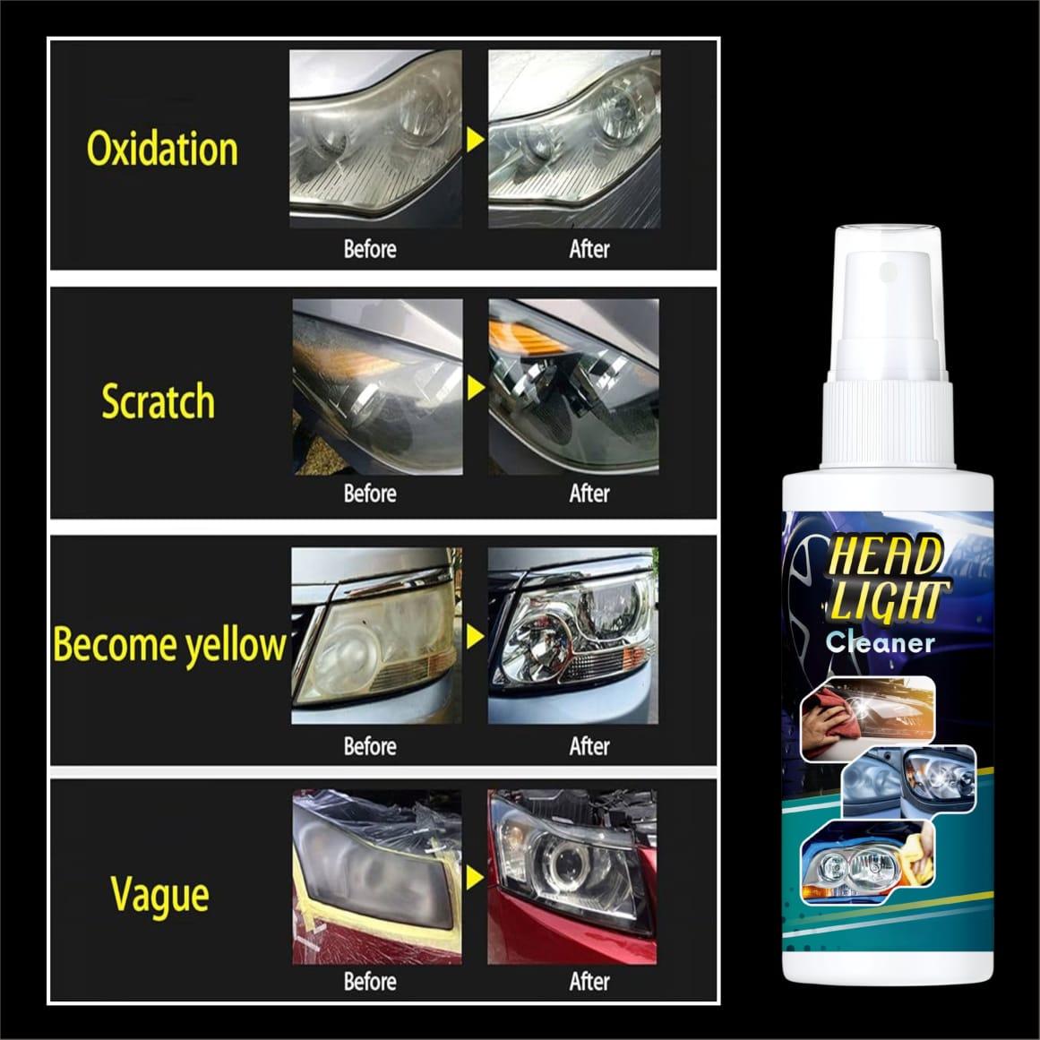 Headlight Lens Cleaner, Restorer, Shiner, for Vehicles (110ml Each, Pack of 2)